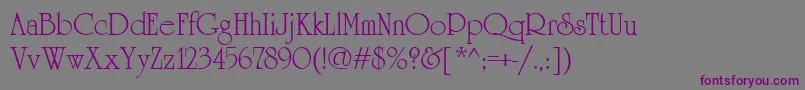 Cyrillicuniversity Font – Purple Fonts on Gray Background