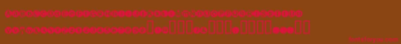 XeroprintFiletype Font – Red Fonts on Brown Background