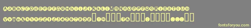 XeroprintFiletype Font – Yellow Fonts on Gray Background