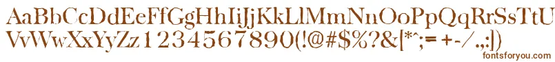 BaskervilleantiqueRegular Font – Brown Fonts on White Background