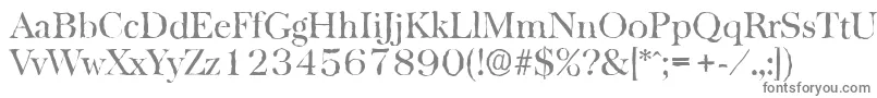 Шрифт BaskervilleantiqueRegular – серые шрифты