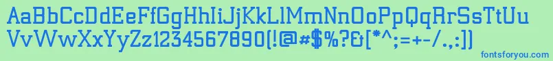 ElectrumadfexpBold Font – Blue Fonts on Green Background