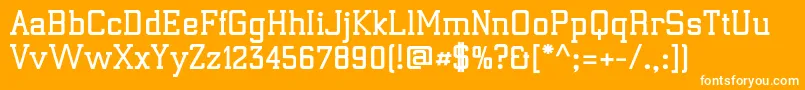 ElectrumadfexpBold Font – White Fonts on Orange Background