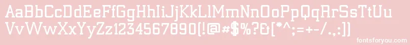 ElectrumadfexpBold Font – White Fonts on Pink Background