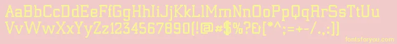 ElectrumadfexpBold Font – Yellow Fonts on Pink Background