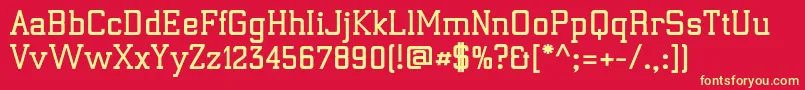 ElectrumadfexpBold Font – Yellow Fonts on Red Background