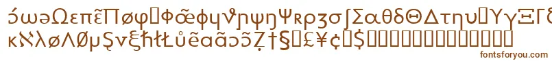 Heytta-fontti – ruskeat fontit valkoisella taustalla