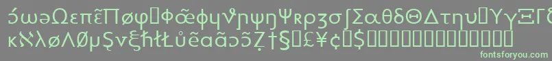 Шрифт Heytta – зелёные шрифты на сером фоне
