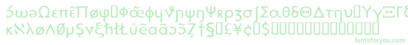 Heytta-Schriftart – Grüne Schriften auf weißem Hintergrund