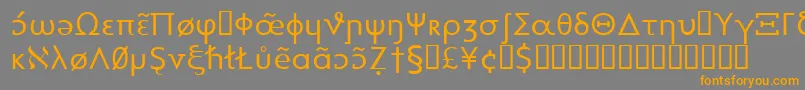 Шрифт Heytta – оранжевые шрифты на сером фоне