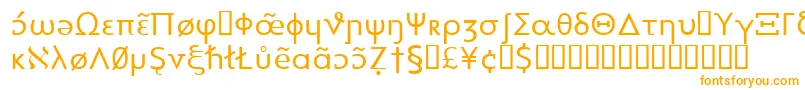 Heytta Font – Orange Fonts on White Background