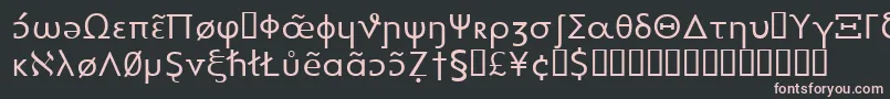 Шрифт Heytta – розовые шрифты на чёрном фоне