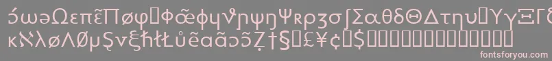 Heytta-fontti – vaaleanpunaiset fontit harmaalla taustalla