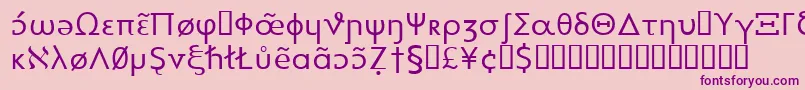 Heytta Font – Purple Fonts on Pink Background