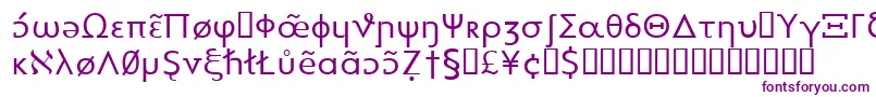 Heytta Font – Purple Fonts on White Background