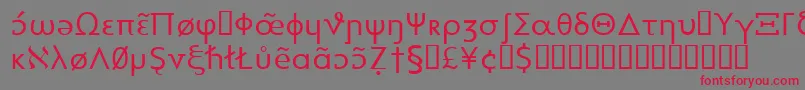 Шрифт Heytta – красные шрифты на сером фоне