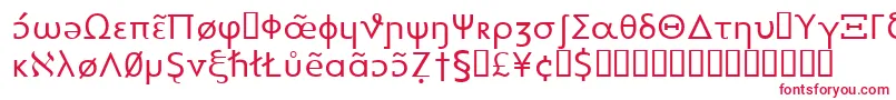 Шрифт Heytta – красные шрифты на белом фоне