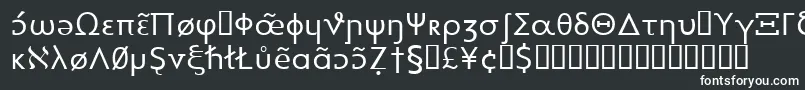 Heytta-fontti – valkoiset fontit mustalla taustalla