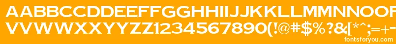 TinplateRegular Font – White Fonts on Orange Background
