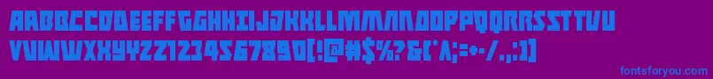 Шрифт Halfshellherocond – синие шрифты на фиолетовом фоне