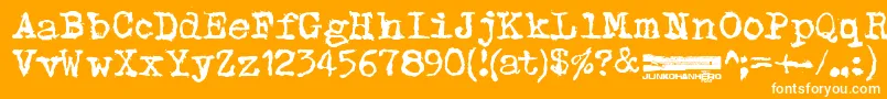 フォントTyppea – オレンジの背景に白い文字