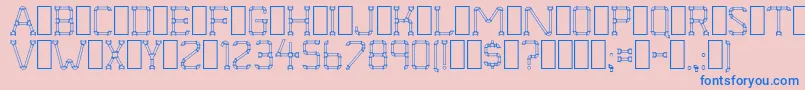 PipeDream Font – Blue Fonts on Pink Background