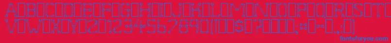 PipeDream Font – Blue Fonts on Red Background