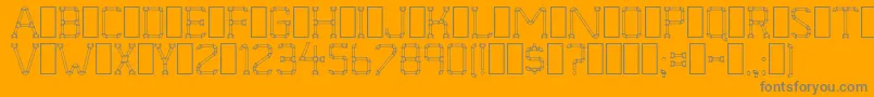 More about PipeDream Font PipeDream Font – Gray Fonts on Orange Background