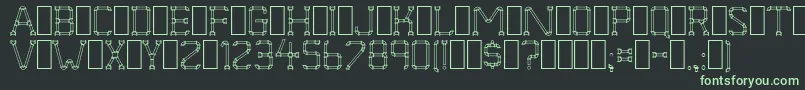 PipeDream Font – Green Fonts on Black Background