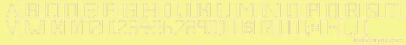 PipeDream Font – Pink Fonts on Yellow Background