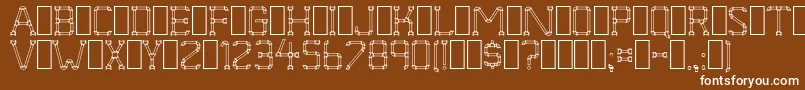 PipeDream Font – White Fonts on Brown Background