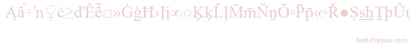 TimesNewRomanSpecialG2 Font – Pink Fonts on White Background