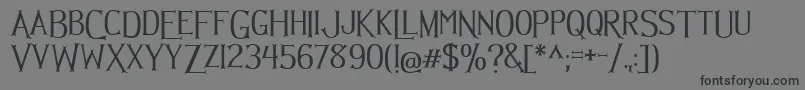 Hellmuth Font – Black Fonts on Gray Background