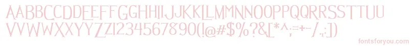 Hellmuth Font – Pink Fonts on White Background