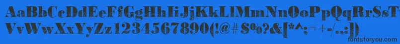Bodonidirections2Regular Font – Black Fonts on Blue Background