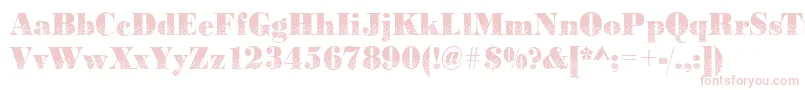 Czcionka Bodonidirections2Regular – różowe czcionki