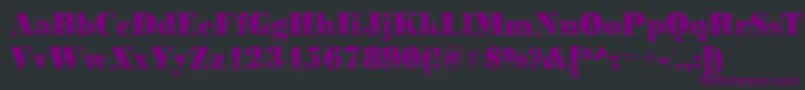 Bodonidirections2Regular Font – Purple Fonts on Black Background