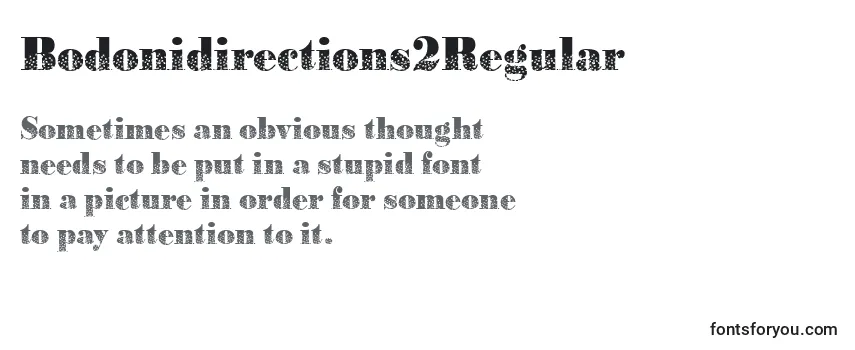 Bodonidirections2Regular Font