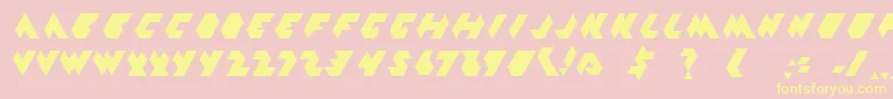 Pgy01001 Font – Yellow Fonts on Pink Background