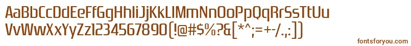Шрифт ZrnicRg – коричневые шрифты на белом фоне