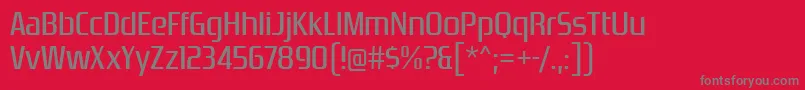 ZrnicRg Font – Gray Fonts on Red Background