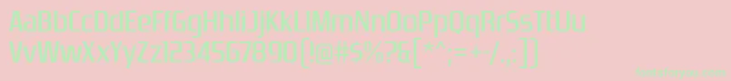 ZrnicRg Font – Green Fonts on Pink Background