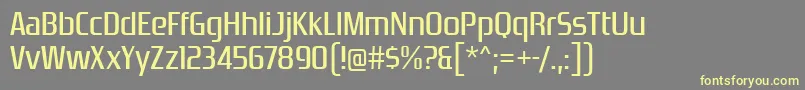 ZrnicRg-fontti – keltaiset fontit harmaalla taustalla