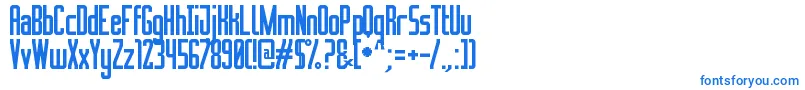 NovationBoxSt Font – Blue Fonts on White Background