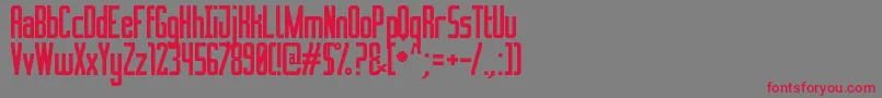 fuente NovationBoxSt – Fuentes Rojas Sobre Fondo Gris