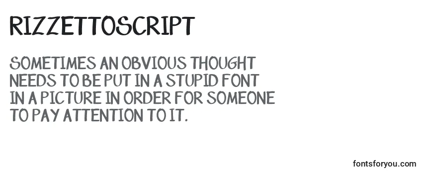 RizzettoScript Font
