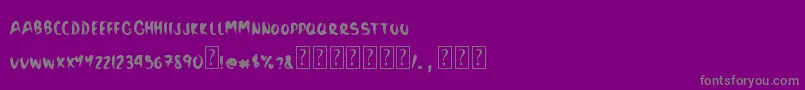 フォントBlackSand – 紫の背景に灰色の文字