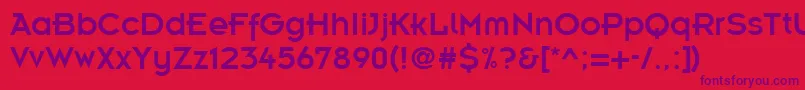 EmblemRegular Font – Purple Fonts on Red Background