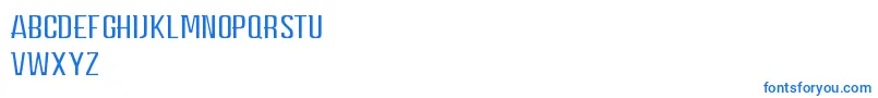 CarpeDiemMiddle Font – Blue Fonts on White Background