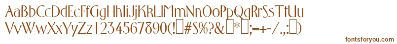 F761DecoRegular Font – Brown Fonts on White Background